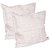 Wrinkle Finish Cushion Cover Without Filling Set of 2 Ecru Classic Design Cotton Piece