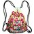 Zokey Canvas Drawstring Gym Sackpack Backpack Bag Dried Flowers