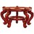 Oriental Furniture Rosewood Fishbowl Stand - Honey - Size 10.5 in. Base Diameter