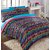 Teen Girl Comforter Sets Rainbow Zebra Bedding with Shams Designer Home Sleep Mask Bundle. Zebra Stripe Orange, Yellow,