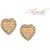 Aarohi Designer Gold Plated Australian Diamond Earrings