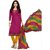 Sahari Designs Women's Pink Cotton Dress Material - Unstitched (SD1110)