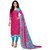 Sahari Designs Women's Pink Cotton Dress Material - Unstitched (SD1114)