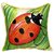 Betsy Drake Ladybug Pillow, 22