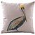 Home Decor Sofa Cotton Linen Pelicans Throw Pillow Cover