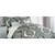 Envogue 3 Piece Full / Queen Size Duvet Cover Set Charcoal Gray Floral Paisley Medallion Pattern on White -- Robin