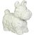 Urban Trends 46664-UT Decorative Ceramic Dog, Matte White