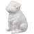 Urban Trends 46640-UT Decorative Ceramic Sitting Dog, White