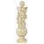Urban Trends Ceramic Cherub Figurine on Spherical Pedestal with Gloss Finish, Yellow