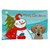 Carolines Treasures BB1853PILLOWCASE Snowman with Wirehaired Dachshund Fabric Standard Pillowcase, Large, Multicolor