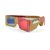 DOMO nHance RB6B Anaglyph Passive Cyan and Magenta Red and Blue Paper 3D Video Glasses (Pack of 4 pcs)