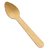 Perfect Stix Green Spoon 110 - 24pk Birchwood Compostable Cutlery Ice Cream Taster Spoon, 4-1/2