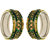 Anuradha Art Green Colour Fancy Designer Styled With Traditional Bangles Set For Women,Girls