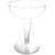 Party Essentials CHAMP4-10/40 Hard Plastic 2-Piece Champagne Glass, 4-Ounce Capacity, Clear (Case of 400)