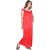 Be You Fashion Women's Satin 2 Piece Nighty Set (Red)