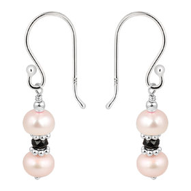 925 Silver Pink Pearl Earring from Pearlz Ocean specially for women.