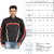 Cascara Full Sleeve solid Black with Red Men's Biker Jackets