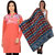 Christy's Collection Multicolor Plain Woollen Kurti with Shawl (Pack of 2)