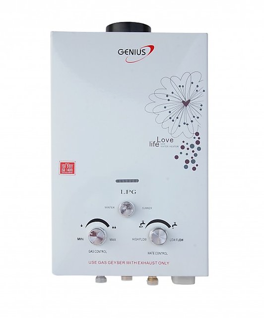 GENIUS 6L GB2 ECO GREEN MINI GAS WATER HEATER , Geysers