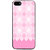Ayaashii Pink Diamond Pattern Back Case Cover for Apple iPhone 5::Apple iPhone 5S