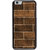 Ayaashii Wooden Bricks Pattern Back Case Cover for Apple iPhone 6