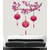 New Way Decals-Wall Sticker (7568) ''Flowers with Chinese Pink Lamp''