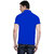 X-Cross Blue Polo Neck Half Sleeve T-shirt For Men