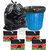 Sahil Pack of 4 Black Biodegradable Tie String Garbage Bags (120 pcs)