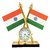 ManeKo Indian Flag with Watch for Car Dashbord  Official Purpose