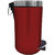 HMSTEELS Stainless steel Pedal Dustbin Plain with Red Color 12 ltr(24.5  39.5cm) With plastic Bucket Inside