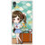ifasho Cute Girl with bag and Small Cat Back Case Cover for Sony Xperia Z5