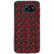 ifasho Animated Pattern small red rose flower with black background Back Case Cover for Samsung Galaxy S6