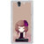 ifasho Girl  with Flower in Hair Back Case Cover for Sony Xperia C4