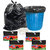 Sahil Pack of 4 Black Biodegradable Tie String Garbage Bags (40 pcs)