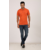 Orange Polo Neck Half Sleeve T-Shirt for Men