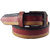 National Leathers Multicolor Striped Antic Leather Belt