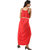 Adorable  Red Sexy Summer Bohemian Dress Irregular Women Beach Dresses Pleated Skirt Fashion Vintage Maxi Belt Casual La