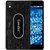 Casotec Metal Back TPU Back Case Cover for Reliance Lyf Water 1 - Black