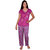 Kanika Women Cotton Top  Payjama Set-Purple