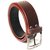 Men's Semi Formal Belt Brown Color Pin Buckle at best price
