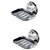 Device In Lion Stainless Steel Slice Soap Dish Holder Set of 2