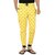 Fever Yellow  Black Cotton jogger pants
