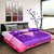 Titos Purple Embossed Double Bed Quilt