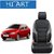 Hi Art Black and Grey Leatherite Custom Fit Car Seat Covers for Tata Indigo eCS - Complete Set