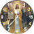 3D jesus with people wall clock