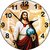 3D jesus with crown wall clock