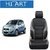 Hi Art Black and Grey Leatherite Custom Fit Car Seat Covers for Maruti Ritz - Complete Set