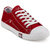 Golden Sparrow Men's Red Lace-up Casual Shoes