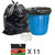 Sahil Pack of 11 Black Biodegradable Tie String Garbage Bags (330 pcs)