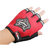 HALF KNIGHTHOOD FINGER RIDING GLOVES FOR ALL BIKES and scooty gloves...Red